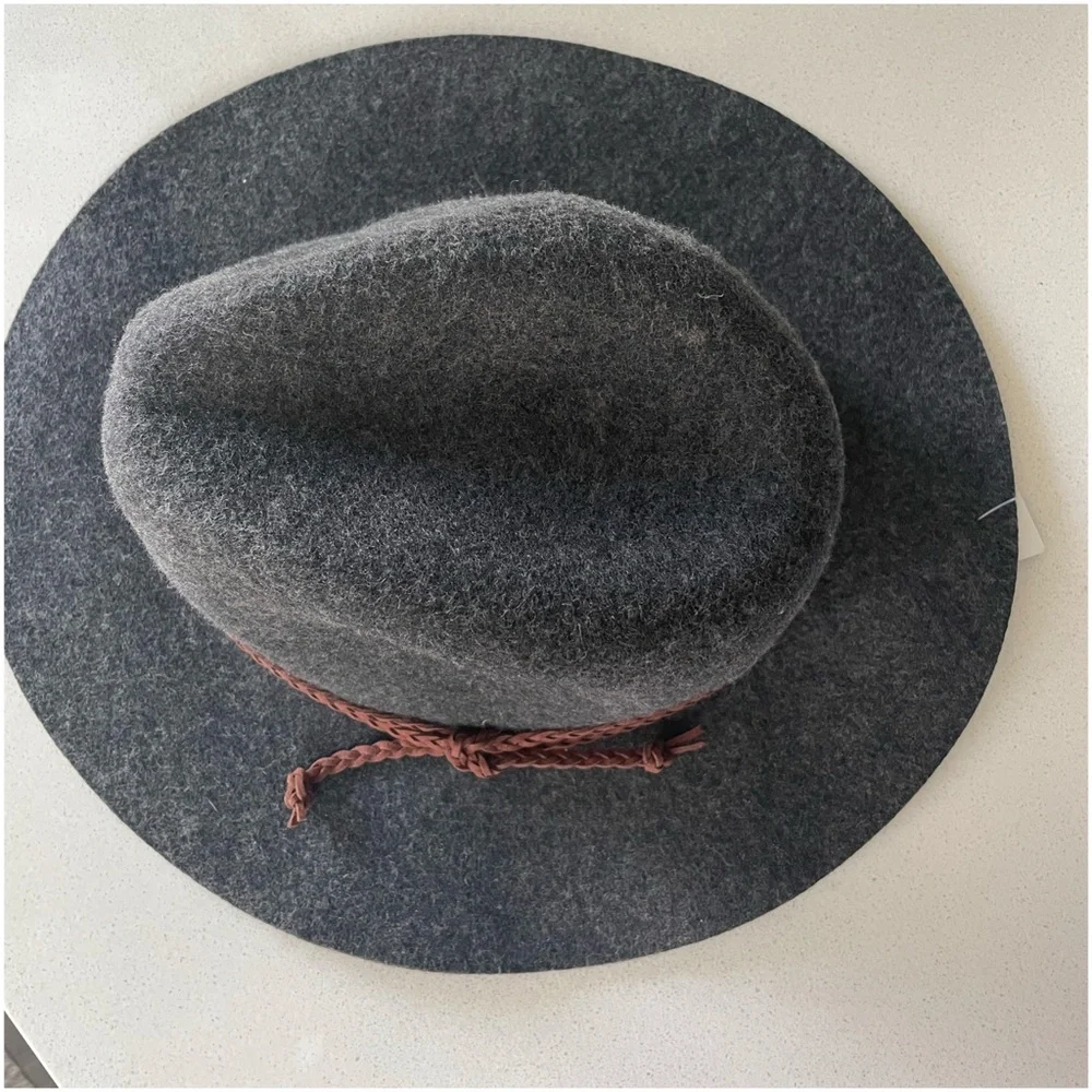 Boho Braided Trim Panama hat - Picture 7 of 7